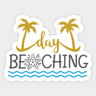 Day beaching Sticker